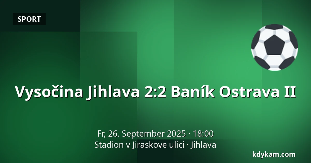 Vysočina Jihlava – Baník Ostrava II — Stadion v Jiraskove ulici, Iglau