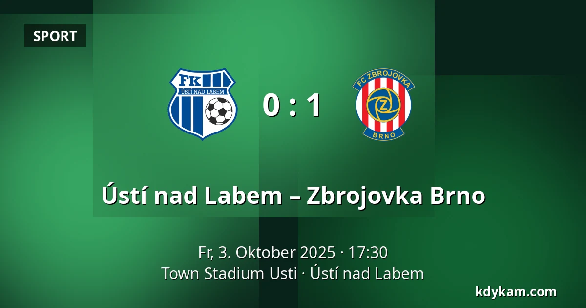 Ústí nad Labem – Zbrojovka Brno — Town Stadium Usti, Aussig