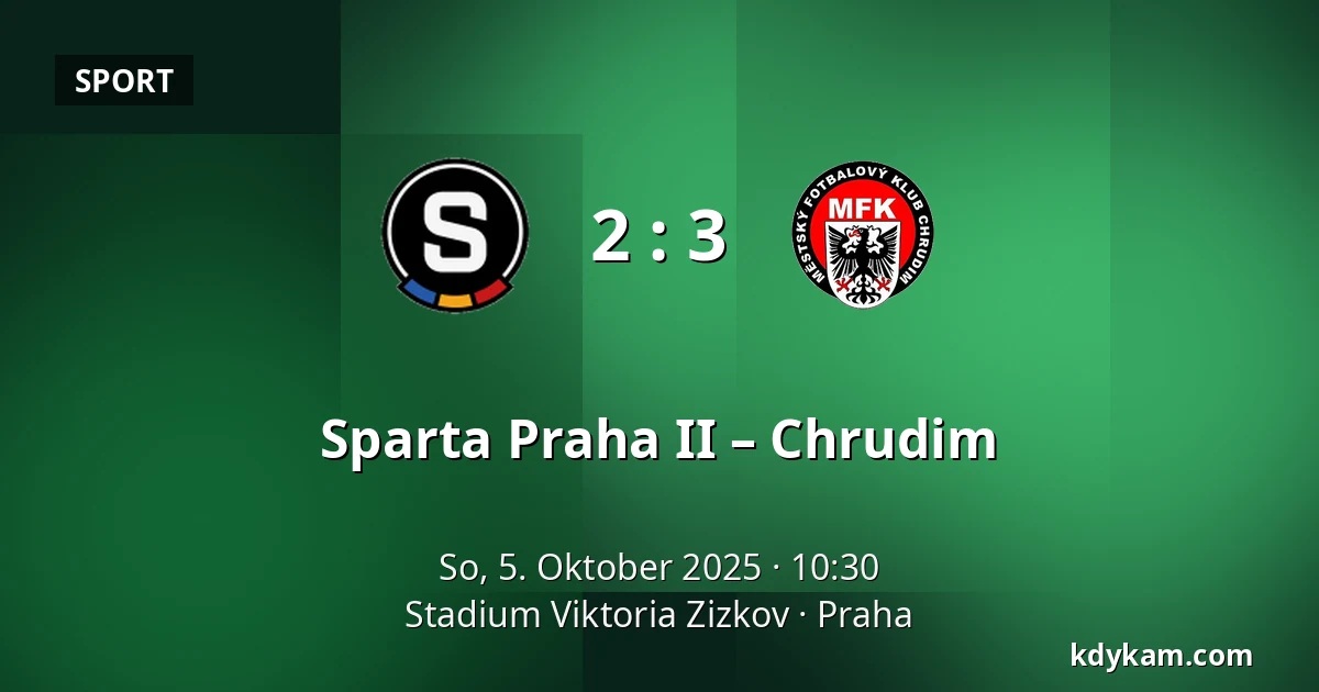 Sparta Praha II – Chrudim — FK Viktoria Žižkov, Prag