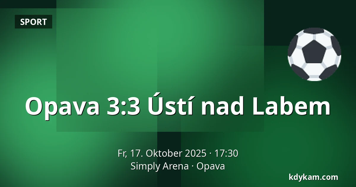 Opava – Ústí nad Labem — Simply Arena, Opava