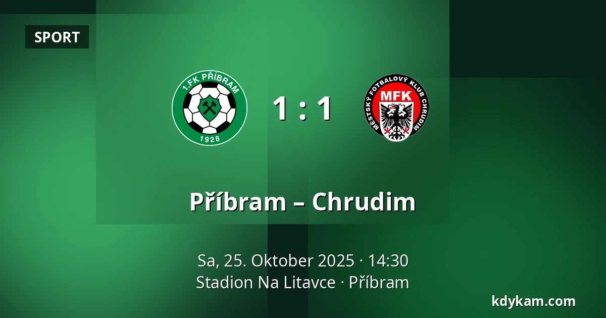 Příbram – Chrudim — Stadion Na Litavce, Příbram