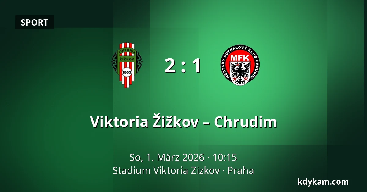 Viktoria Žižkov – Chrudim — FK Viktoria Žižkov, Prag