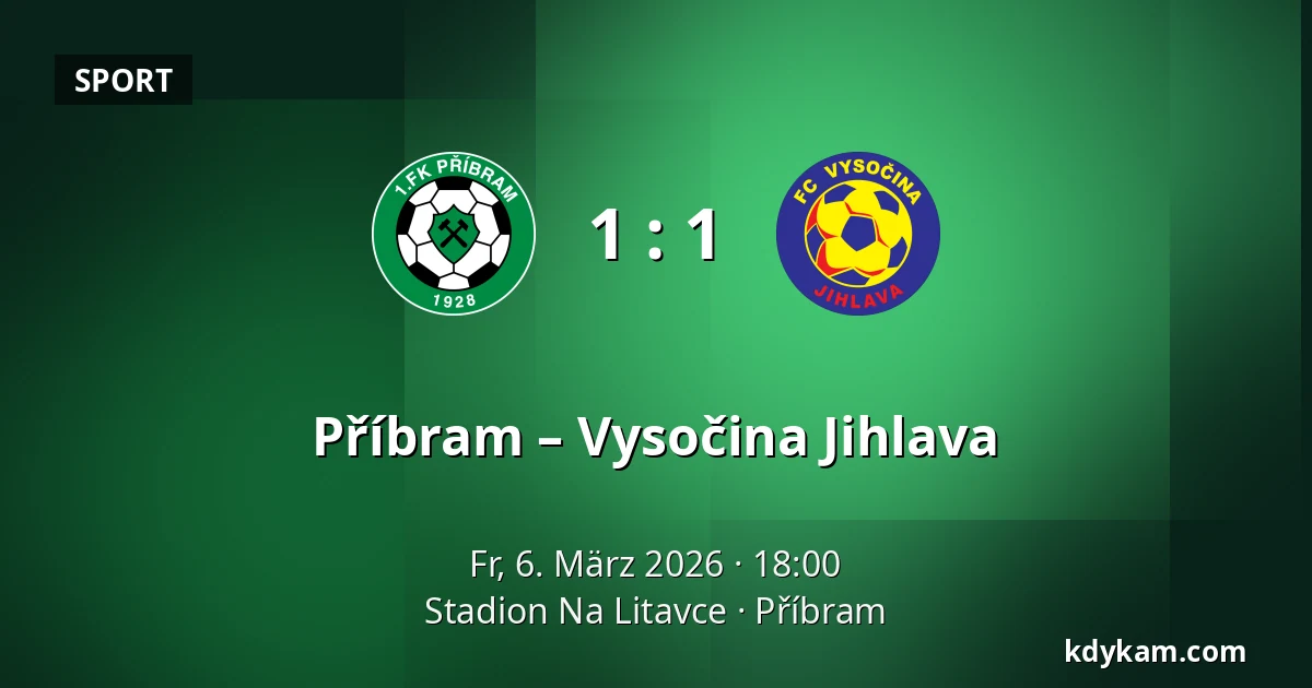 Příbram – Vysočina Jihlava — Stadion Na Litavce, Příbram