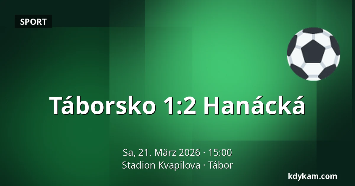 Táborsko – Hanácká — Stadion Kvapilova, Tabor