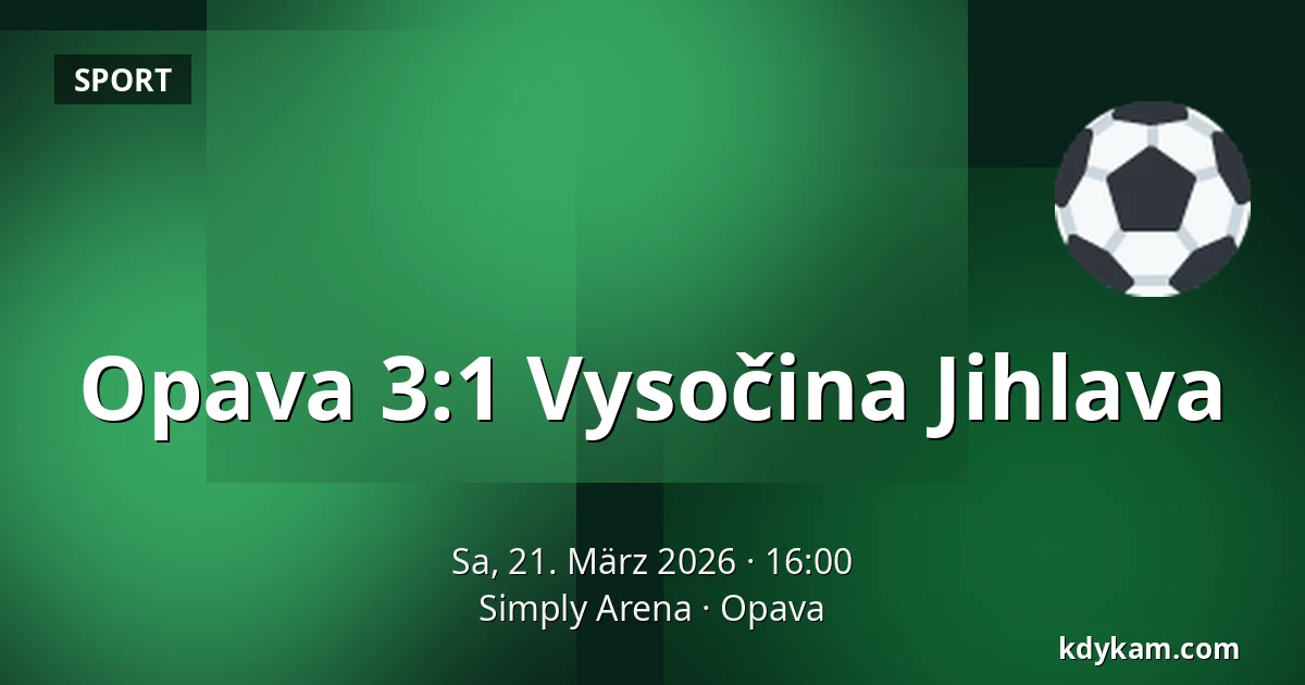 Opava – Vysočina Jihlava — Simply Arena, Opava