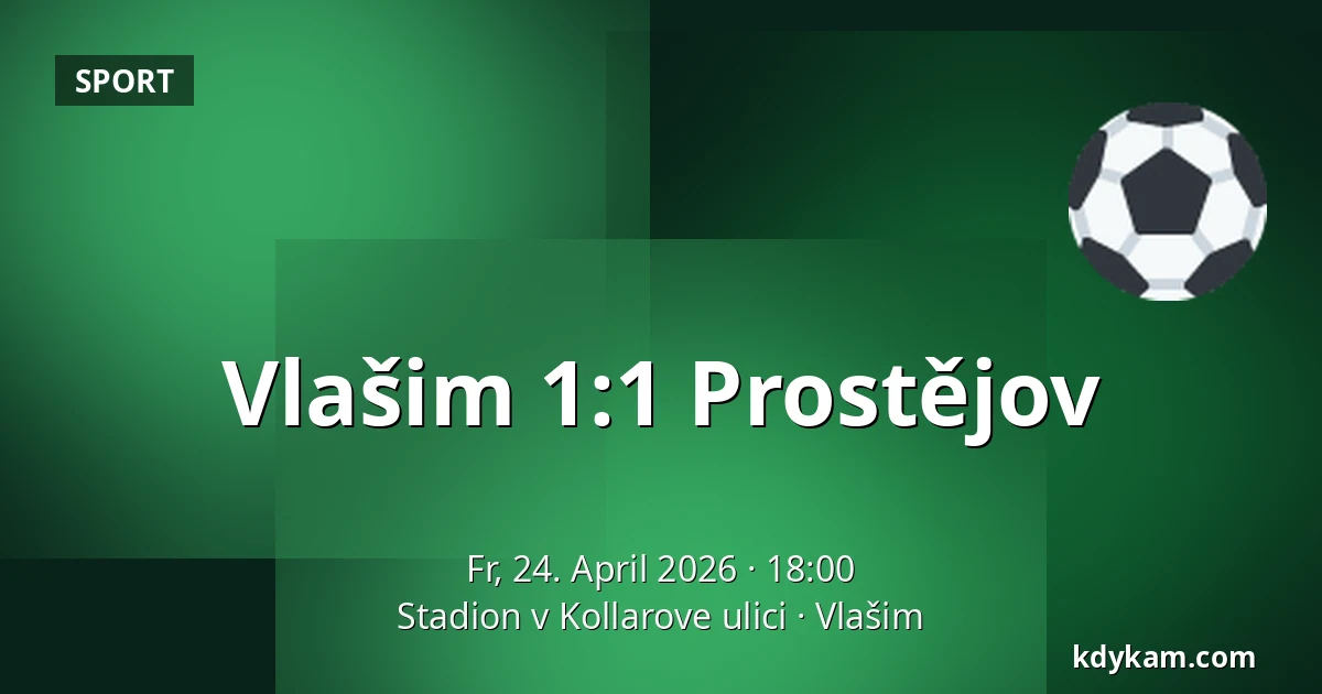 Vlašim – Prostějov — Stadion v Kollarove ulici, Vlašim