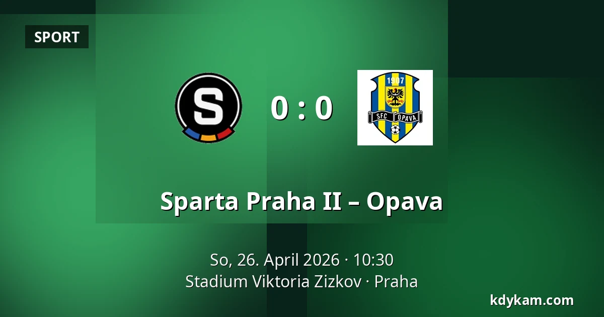 Sparta Praha II – Opava — FK Viktoria Žižkov, Prag