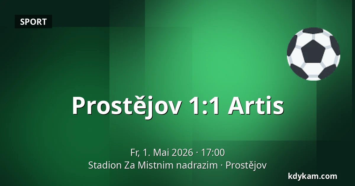 Prostějov - Artis — Stadion Za Mistnim nadrazim, Prostějov