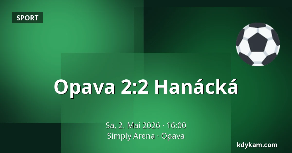 Opava – Hanácká — Simply Arena, Opava
