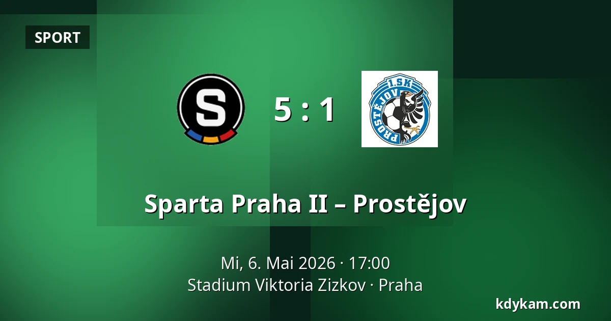 Sparta Praha II – Prostějov — FK Viktoria Žižkov, Prag