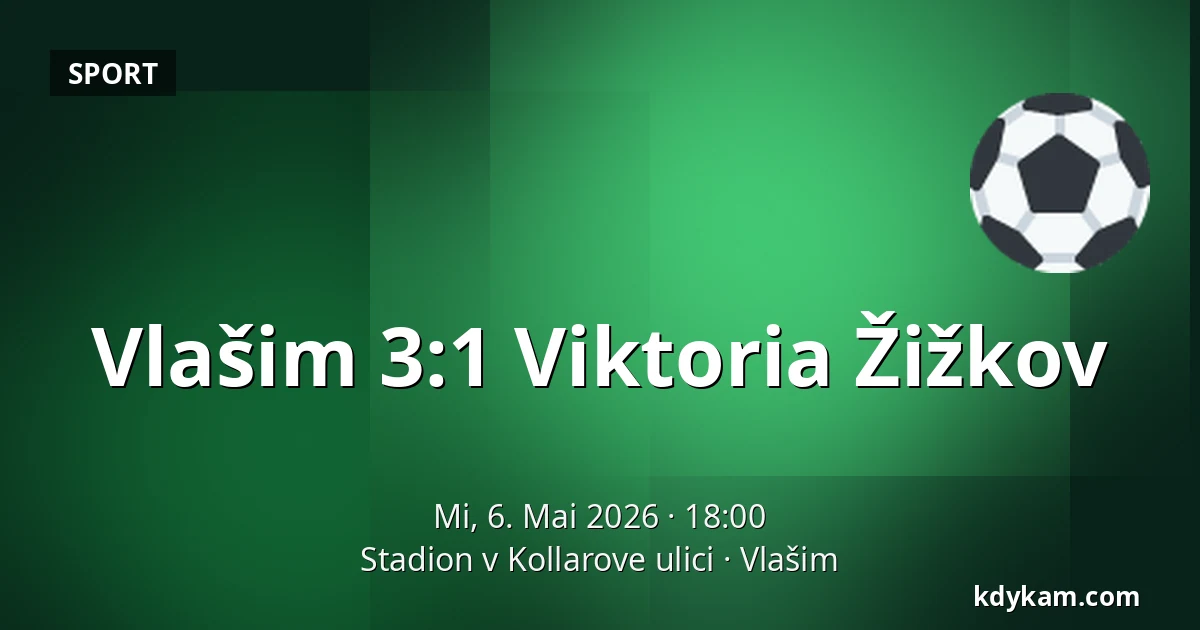 Vlašim – Viktoria Žižkov — Stadion v Kollarove ulici, Vlašim