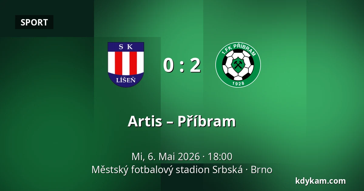 Artis – Příbram — Městský fotbalový stadion Srbská, Brünn