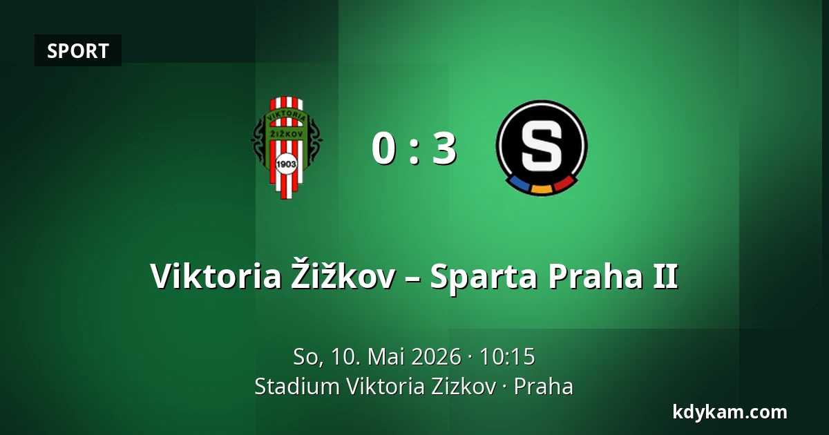 Viktoria Žižkov – Sparta Praha II — FK Viktoria Žižkov, Prag
