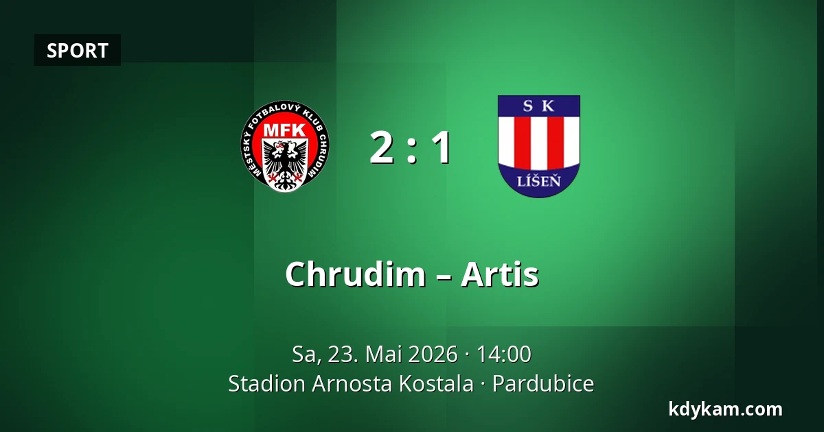 Chrudim – Artis — Stadion Arnosta Kostala, Pardubitz