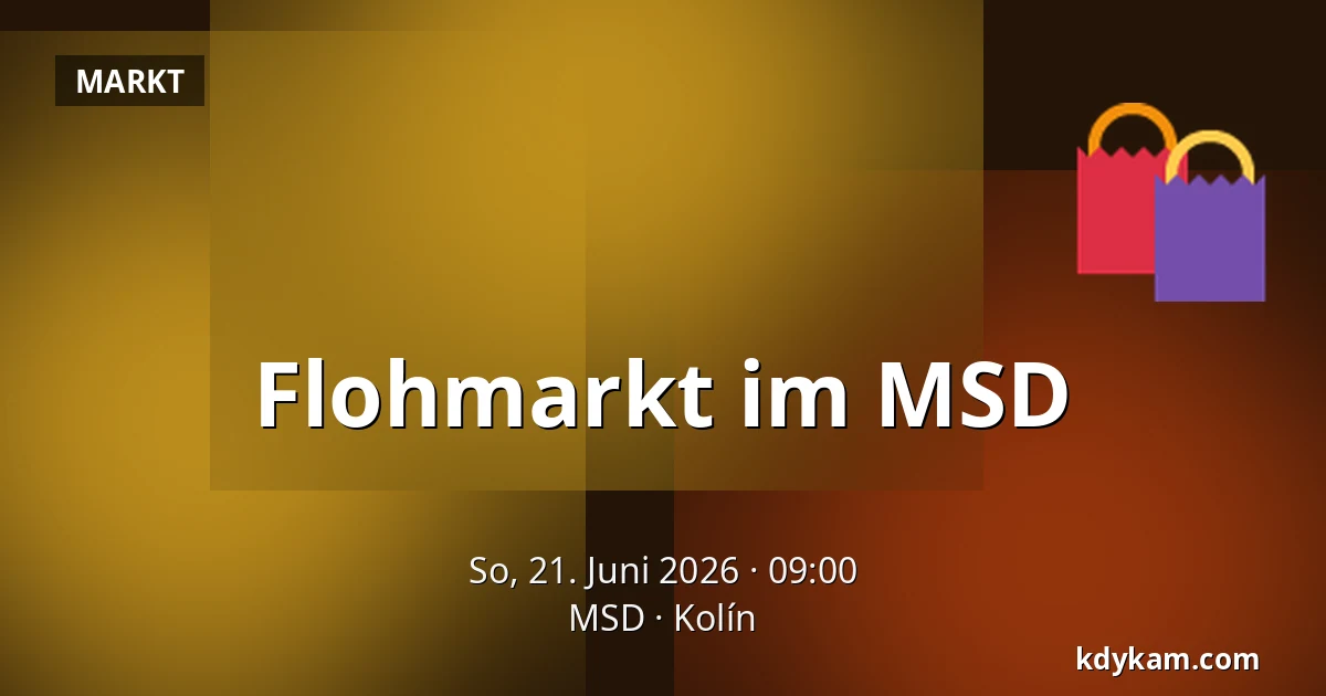 Flohmarkt im MSD — MSD, Kolín
