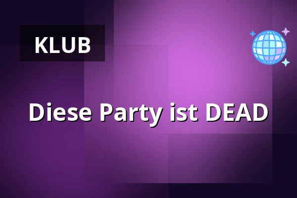 Diese Party ist DEAD — Jupiter klub, Velké Meziříčí