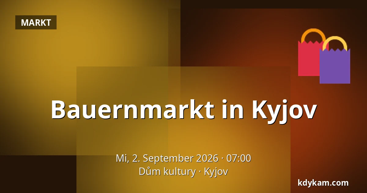 Bauernmarkt in Kyjov — Dům kultury, Kyjov