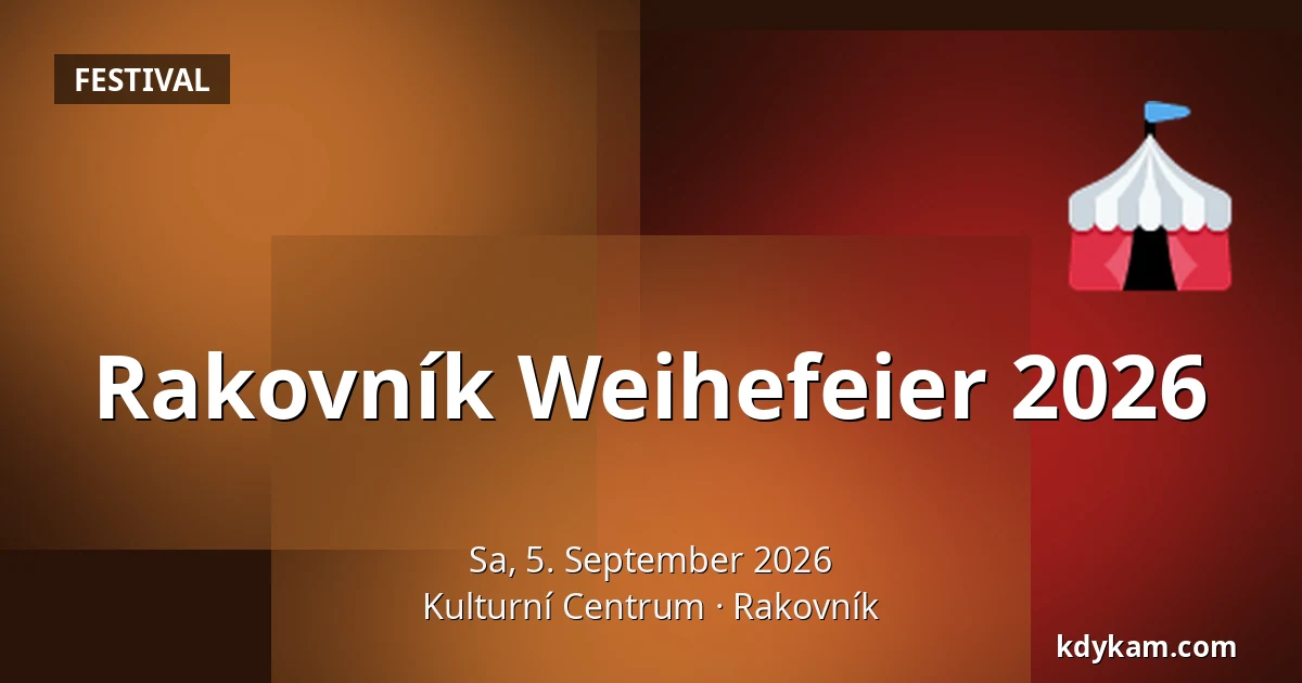 Rakovník Weihefeier 2026 — Kulturzentrum, Rakovník