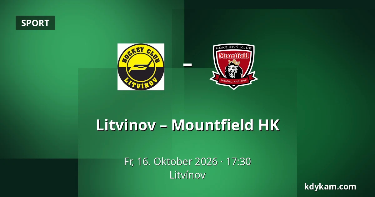 Litvinov – Mountfield HK — Litvínov