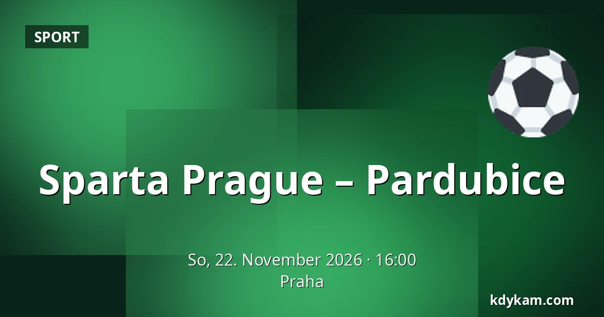 Sparta Prague – Pardubice — Prag