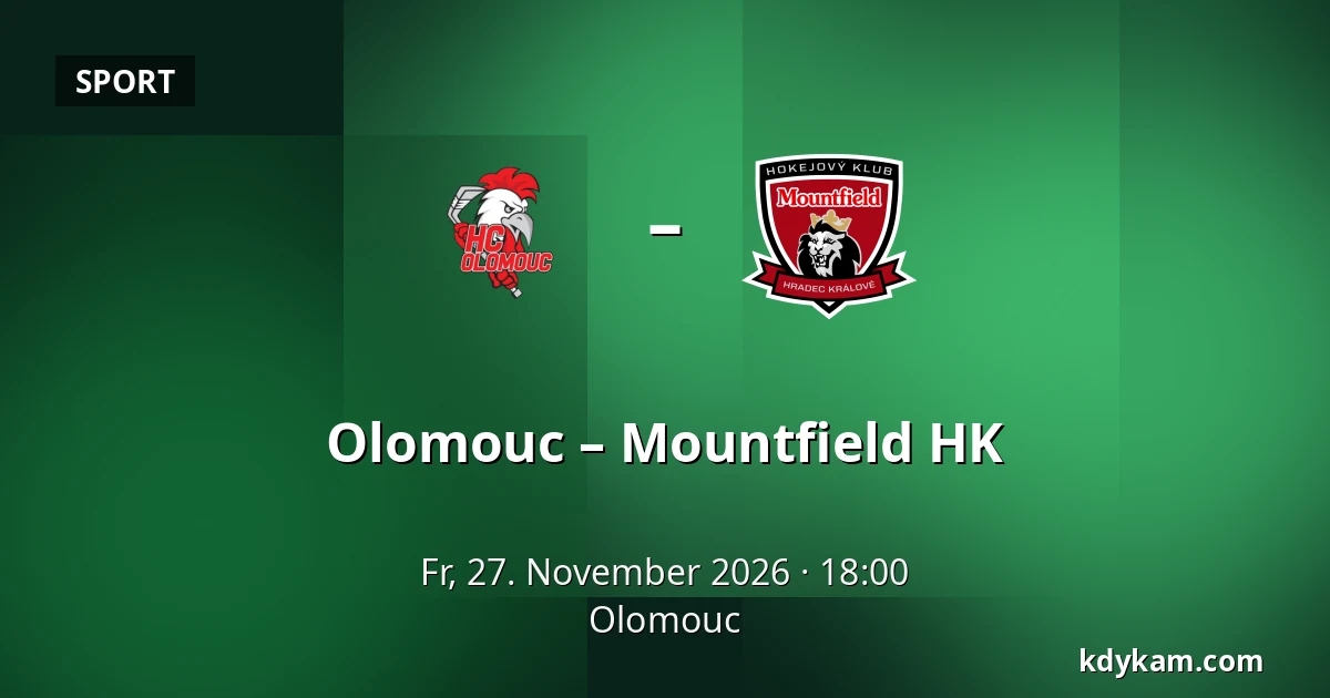 Olomouc – Mountfield HK — Olomouc