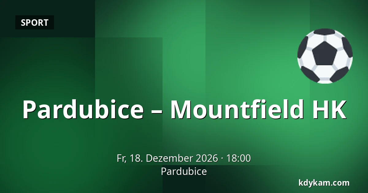 Pardubice – Mountfield HK — Pardubitz