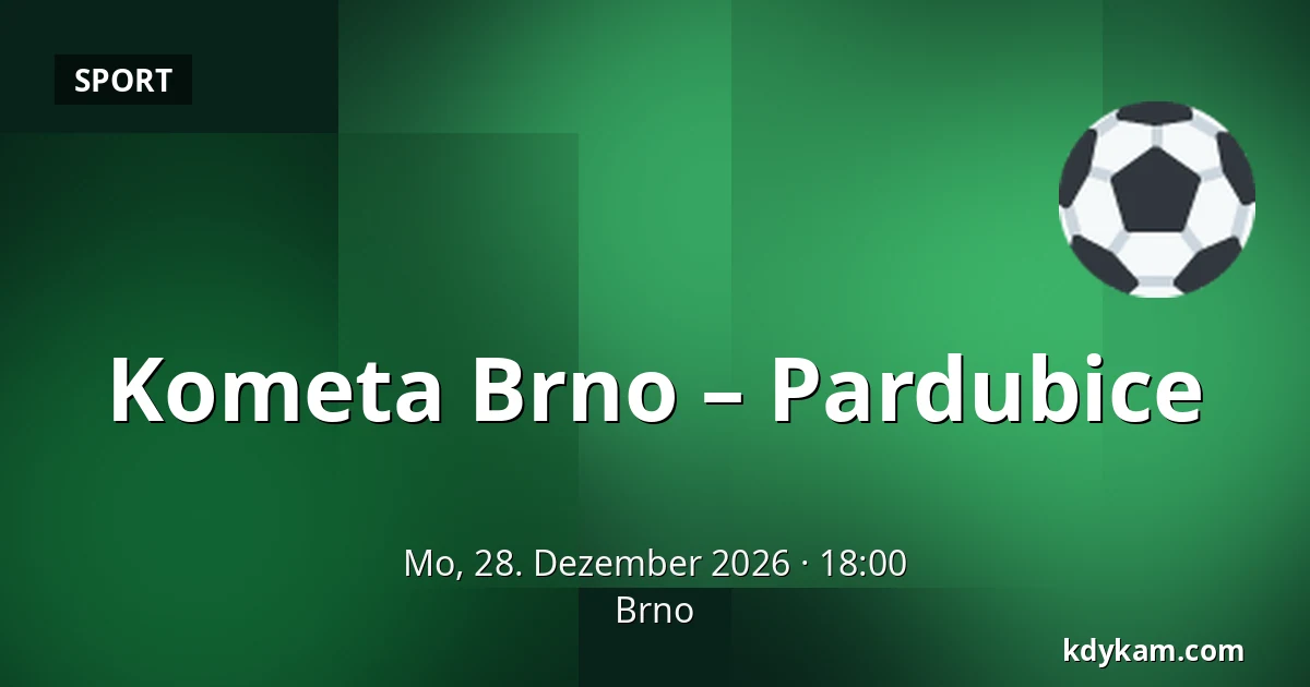 Kometa Brno – Pardubice — Brünn