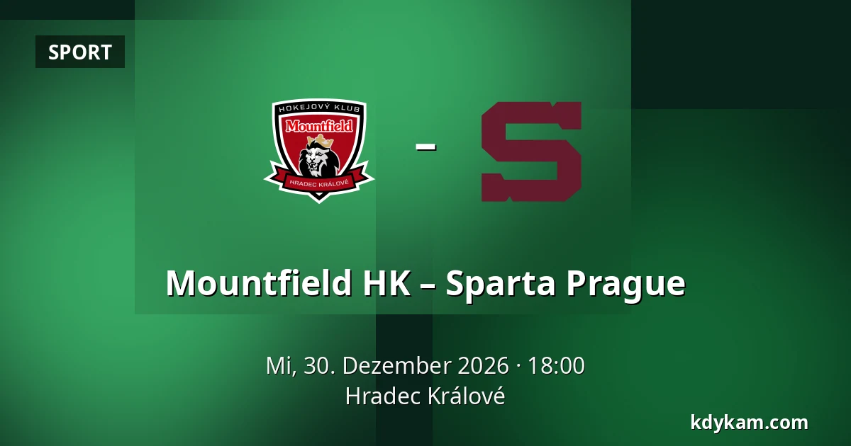 Mountfield HK – Sparta Prague — Hradec Králové