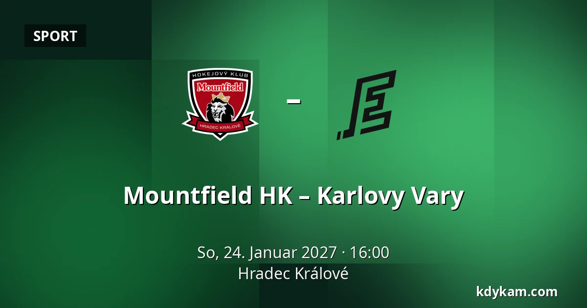 Mountfield HK – Karlovy Vary — Hradec Králové