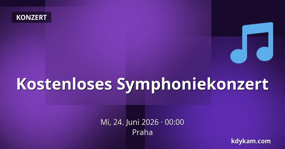 Kostenloses Symphoniekonzert — Prag