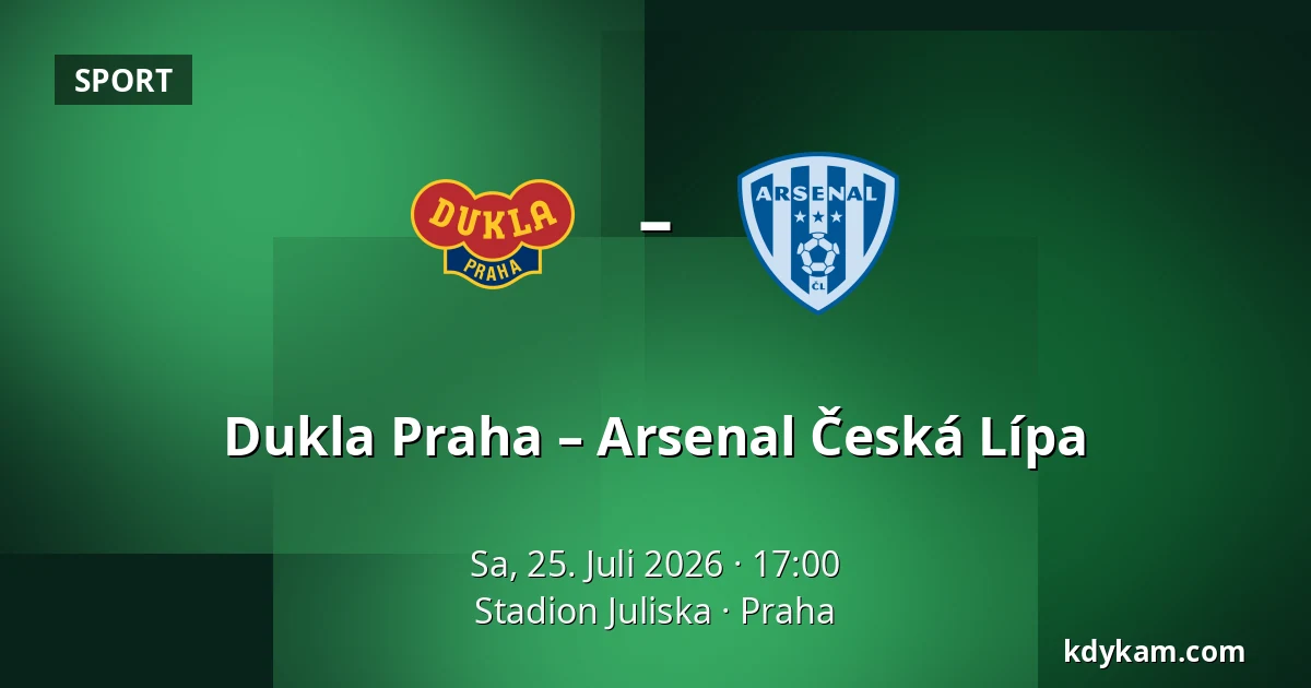 Dukla Praha – Arsenal Česká Lípa — Stadion Juliska, Prag