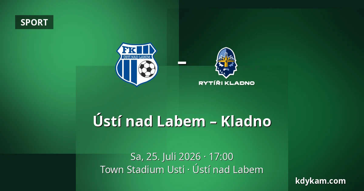 Ústí nad Labem – Kladno — Town Stadium Usti, Aussig