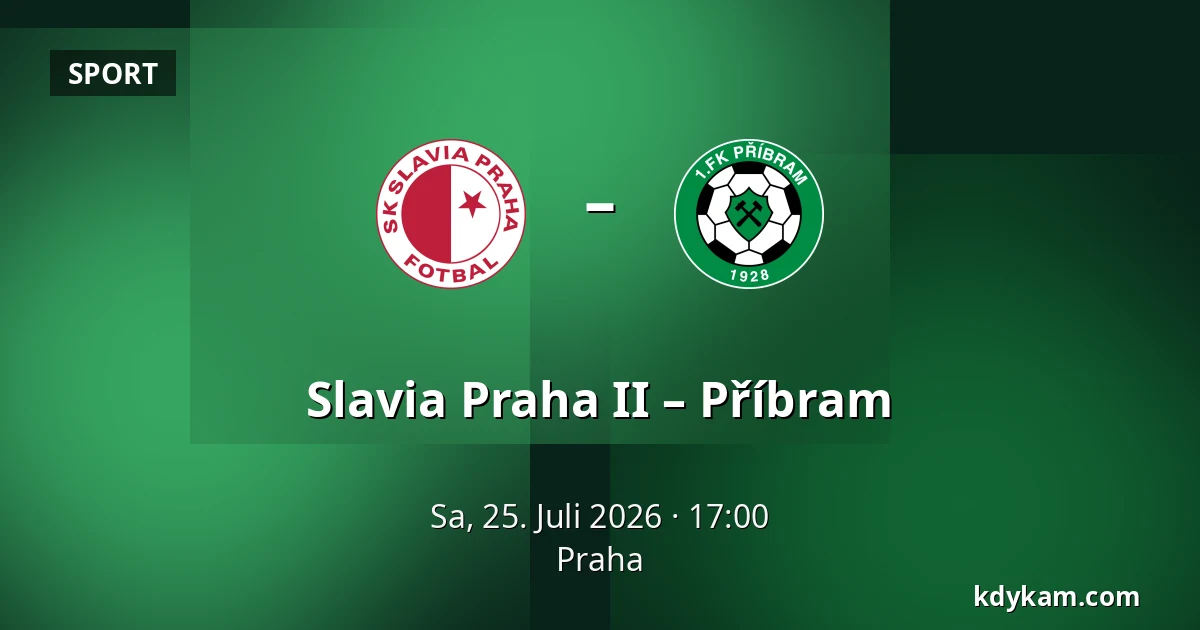 Slavia Praha II – Příbram — Prag