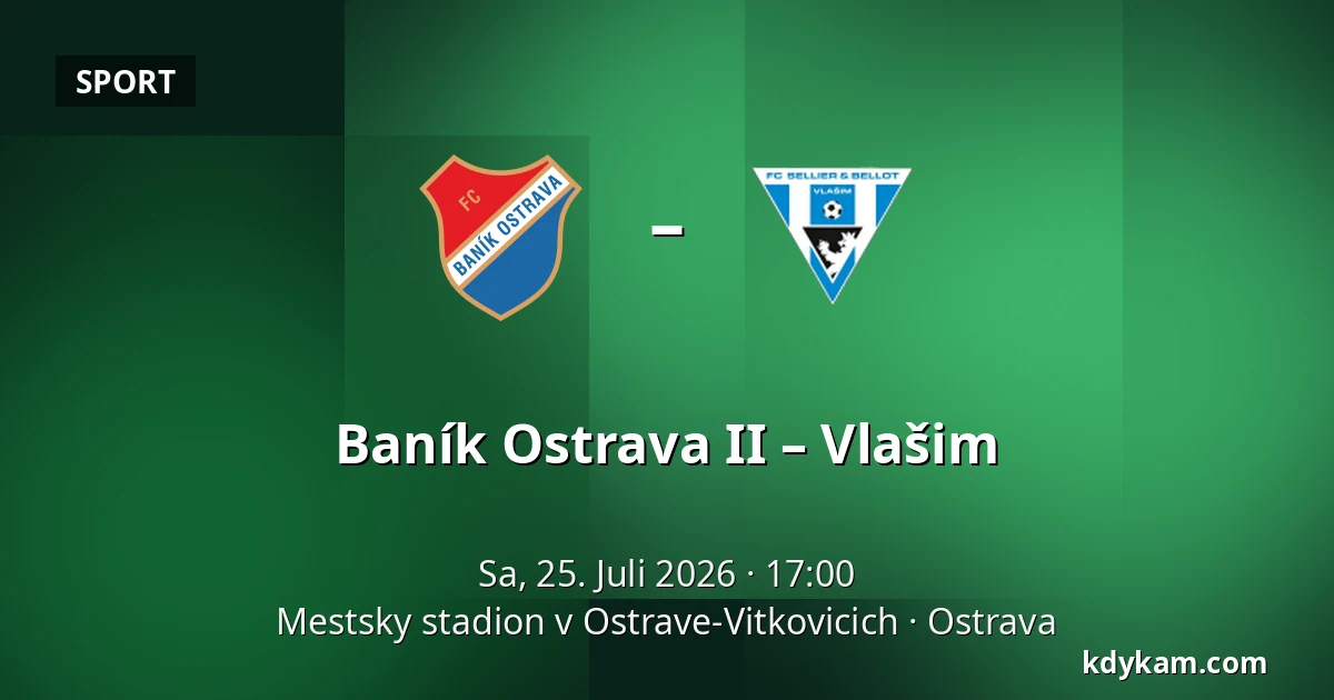 Baník Ostrava II – Vlašim — Mestsky stadion v Ostrave-Vitkovicich, Ostrau