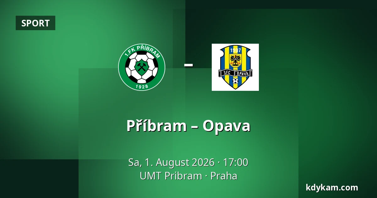 Příbram – Opava — UMT Pribram, Prag