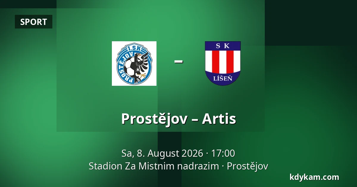 Prostějov – Artis — Stadion Za Mistnim nadrazim, Prostějov