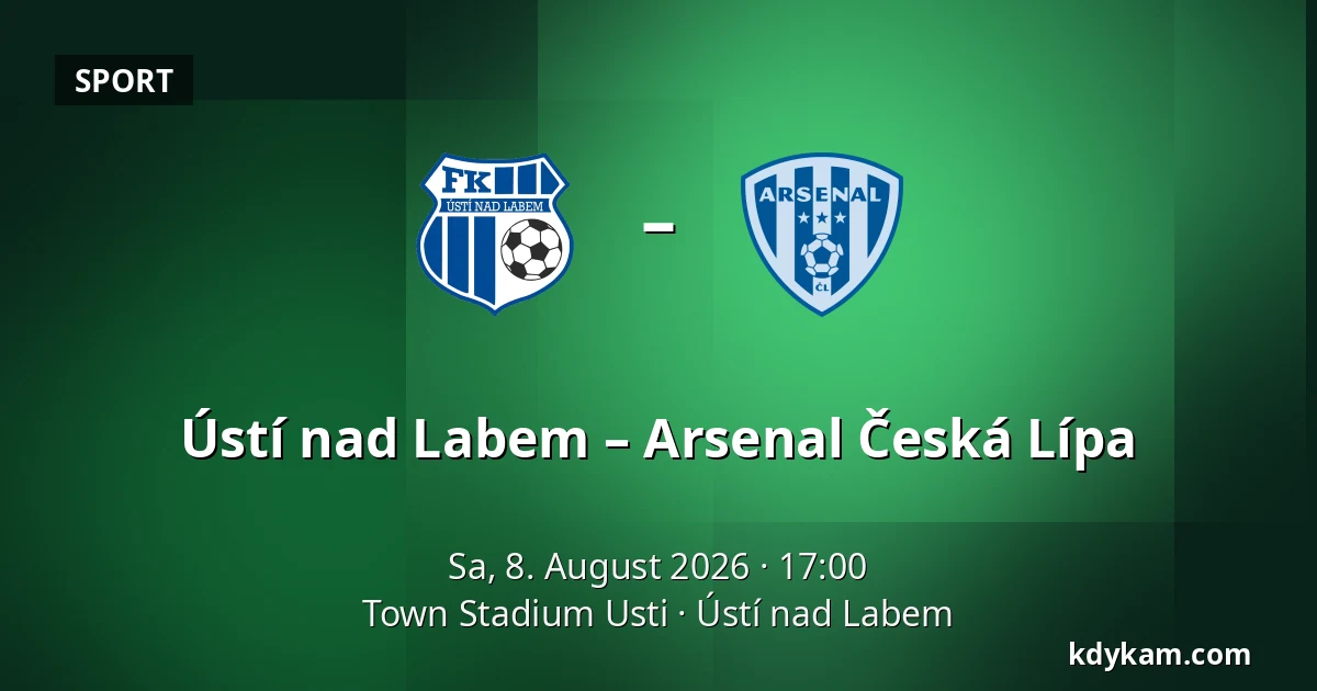 Ústí nad Labem – Arsenal Česká Lípa — Town Stadium Usti, Aussig