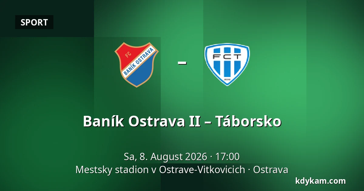 Baník Ostrava II – Táborsko — Mestsky stadion v Ostrave-Vitkovicich, Ostrau