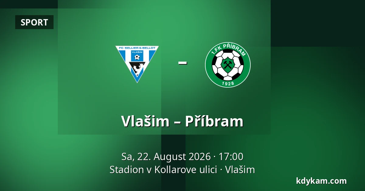 Vlašim – Příbram — Stadion v Kollarove ulici, Vlašim