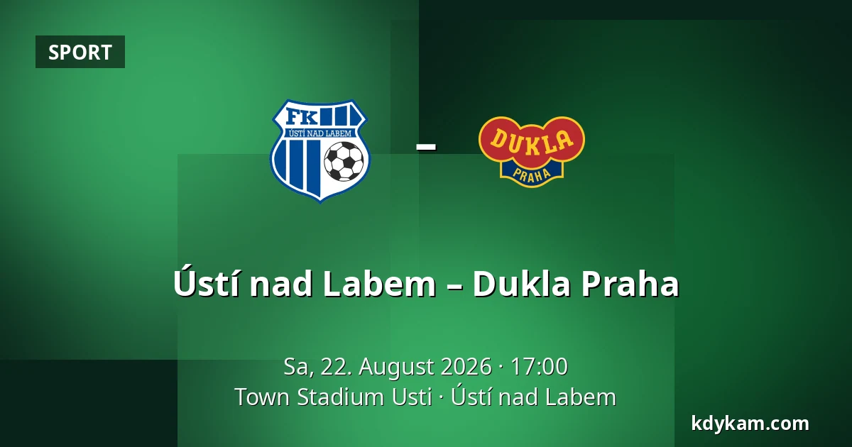 Ústí nad Labem – Dukla Praha — Town Stadium Usti, Aussig