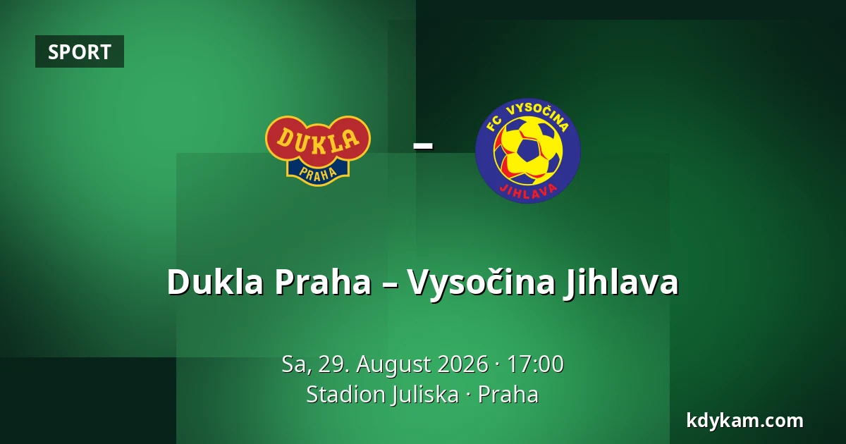 Dukla Praha – Vysočina Jihlava — Stadion Juliska, Prag