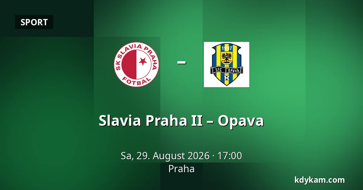 Slavia Praha II – Opava — Prag