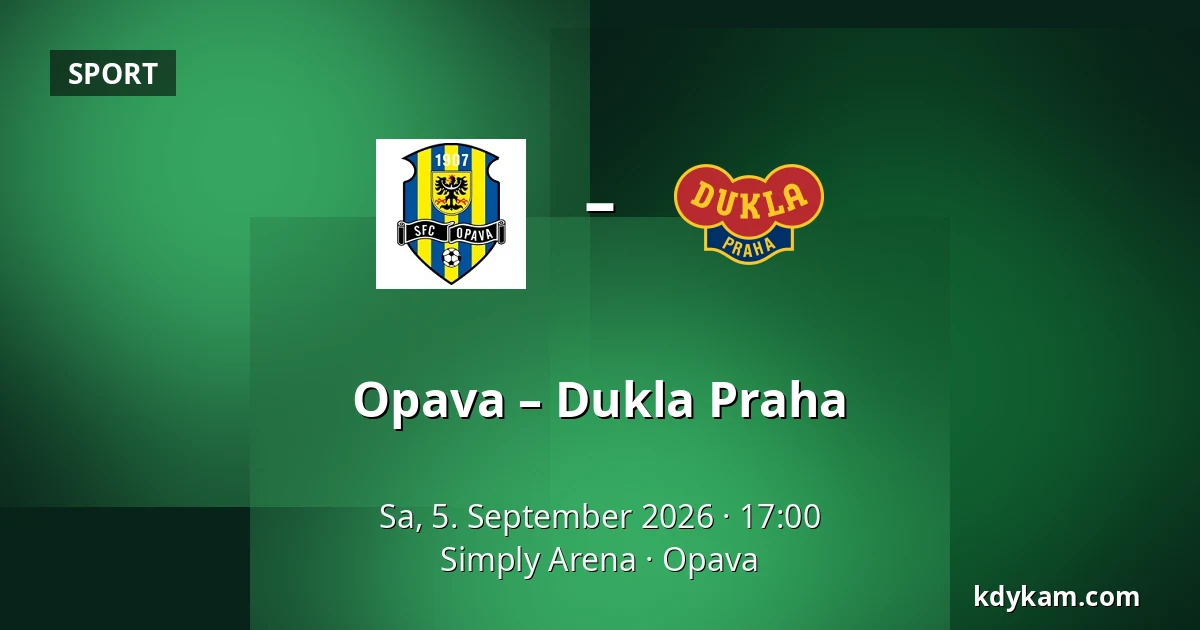 Opava – Dukla Praha — Simply Arena, Opava