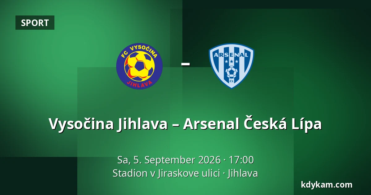 Vysočina Jihlava – Arsenal Česká Lípa — Stadion v Jiraskove ulici, Iglau