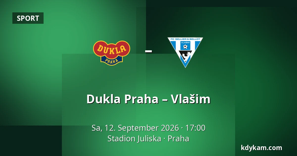 Dukla Praha – Vlašim — Stadion Juliska, Prag