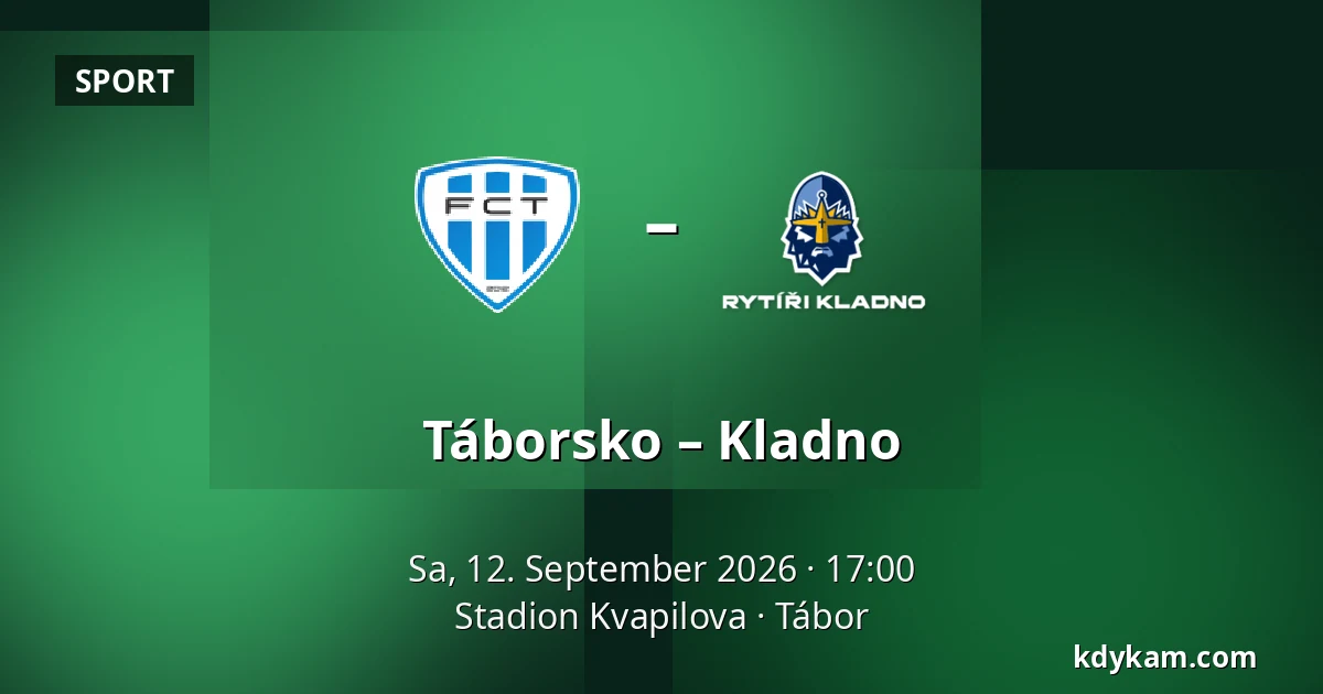 Táborsko – Kladno — Stadion Kvapilova, Tabor