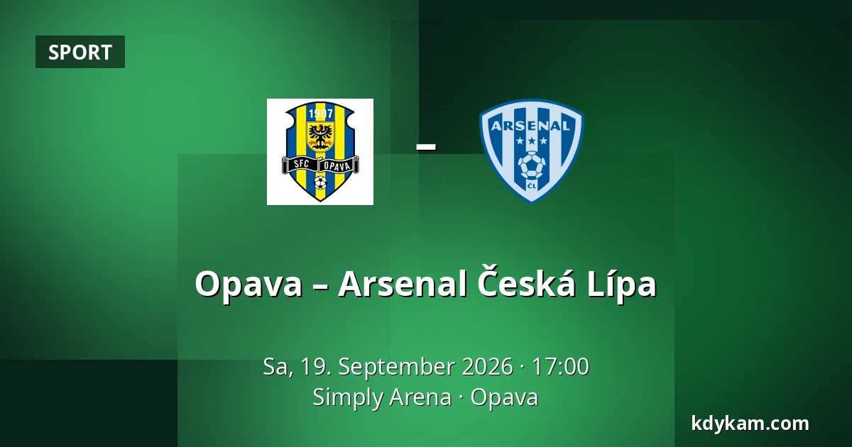 Opava – Arsenal Česká Lípa — Simply Arena, Opava