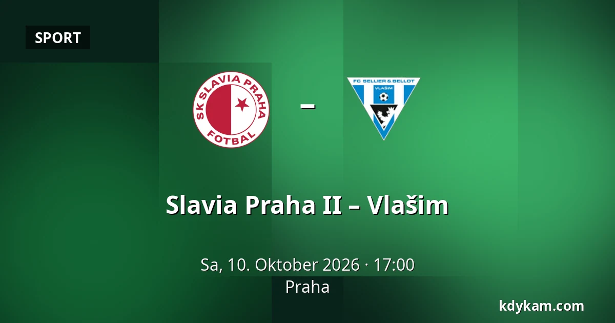 Slavia Praha II – Vlašim — Prag