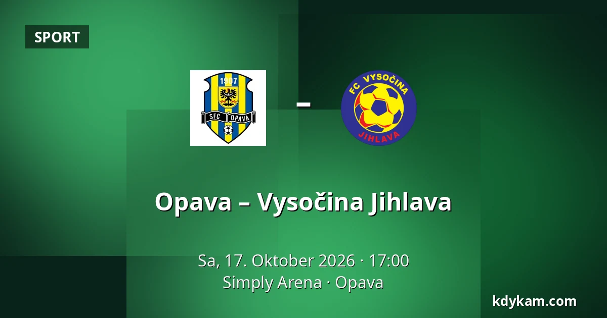 Opava – Vysočina Jihlava — Simply Arena, Opava