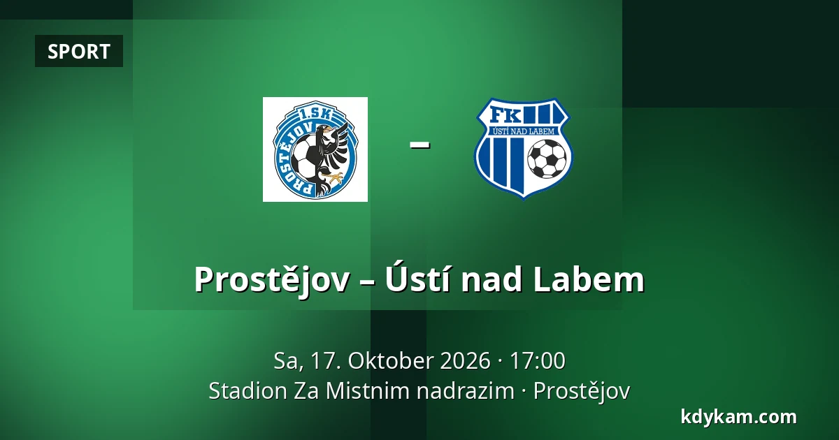 Prostějov – Ústí nad Labem — Stadion Za Mistnim nadrazim, Prostějov